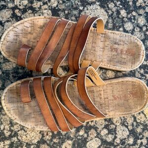 Korks Strappy Flat Sandals-Size 11
